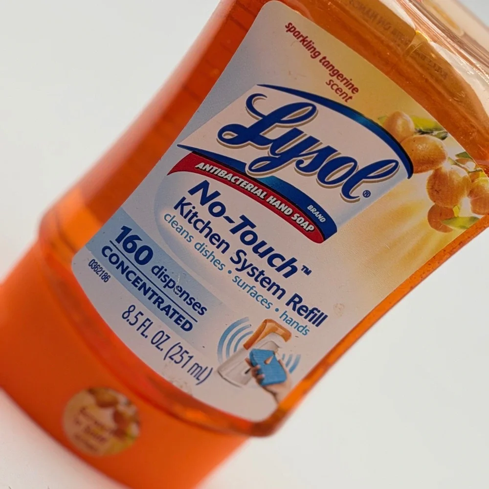 Lysol No-Touch Kitchen System Refill Sparkling Tangerine Soap 8.5oz Discontinued
